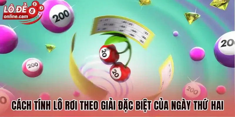 Cách tính lô rơi theo giải đặc biệt của ngày thứ hai
